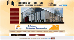 Desktop Screenshot of filharmonia.kielce.com.pl
