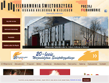 Tablet Screenshot of filharmonia.kielce.com.pl